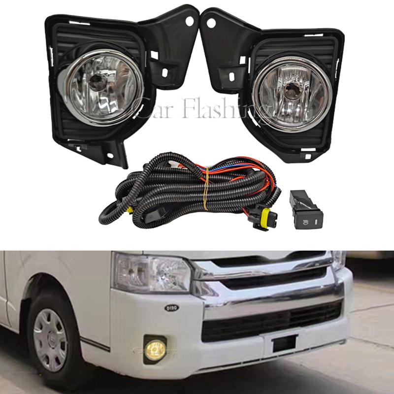 Proiectoare ceață auto Lampă ceață Bumper frontal Pentru Toyota Hiace 2014 2015 2016 Cablaj Cabluri Capac Grilă Halogen