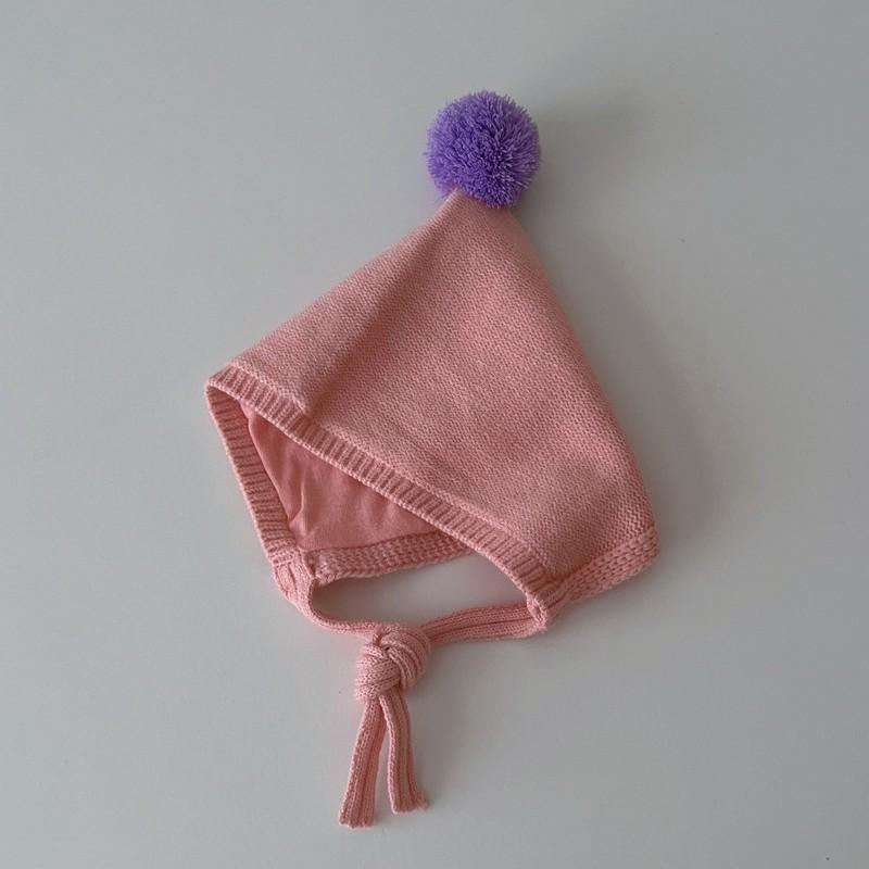 Cappellino da Neonato a Palla di Pelo Lavorato a Maglia Cartone Animato Pompon Protezione per le Orecchie del Neonato Cappellino Invernale Caldo per Bambini Ragazzi Ragazze Berretti