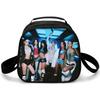 Trendy Crossbody Kpop Katseye Semicircle Lunchbox Thermal Insulation Food Lunch Bag 3D Printed Insulated Handbags Ice Bags