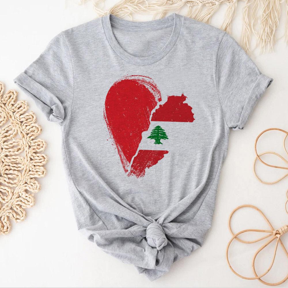 Libanon dámské tričko Prodyšné Grunge Psychedelické 80. léta kawaii grafické tričko Punk Vintage Gotické hip hop Grafické 80. léta