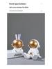 Astronaut Phone Holder, Pen Holder, and Tissue Box for Living Room Resin Ornaments.