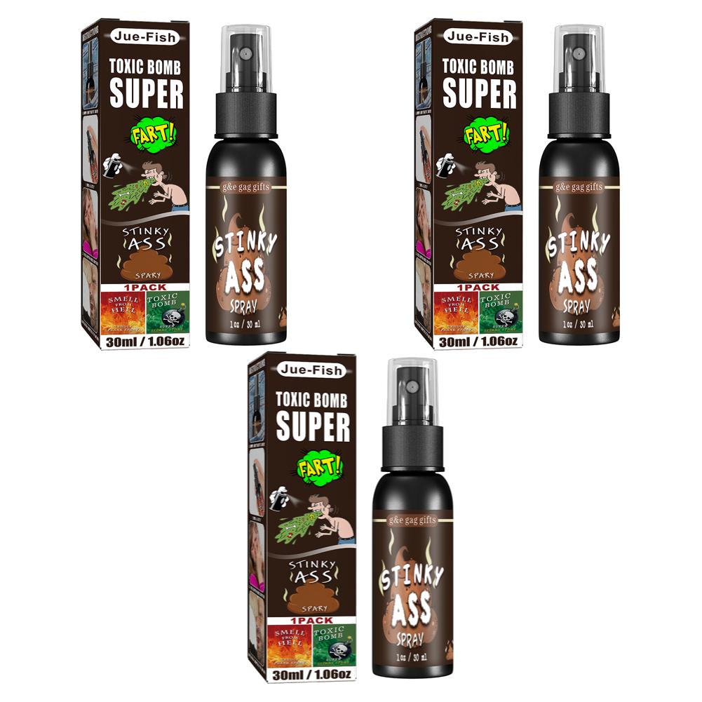 30ml Fart Gag Spray Prank Joke Plastic Smelly Stinky Gags Party Supplies Liquid Fart Gag for Adults Kids Non Toxic for Halloween