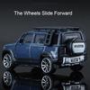 1:64 Land Rover 110 Toy Car Model Sliding Shock Absorption Metal Deicast Off-road Vehicle Drop Resistant Models for Boys Gifts