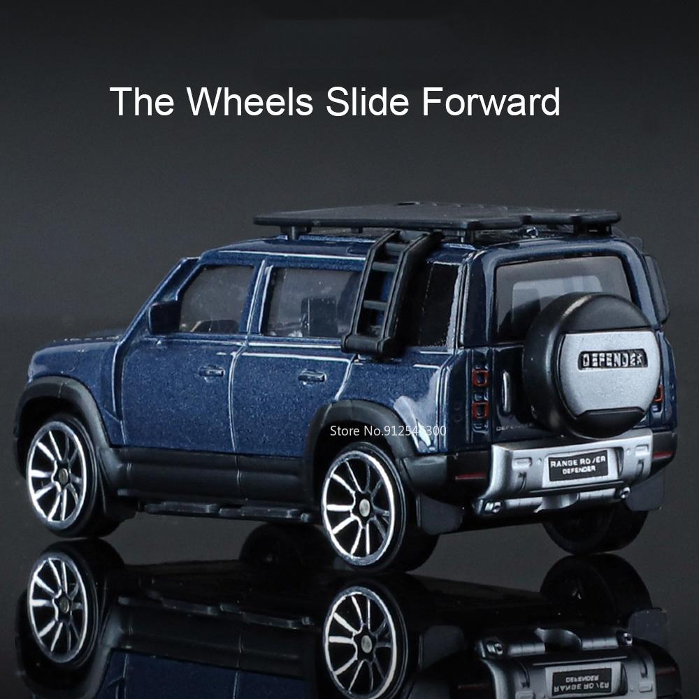 1:64 Land Rover 110 Toy Car Model Sliding Shock Absorption Metal Deicast Off-road Vehicle Drop Resistant Models for Boys Gifts
