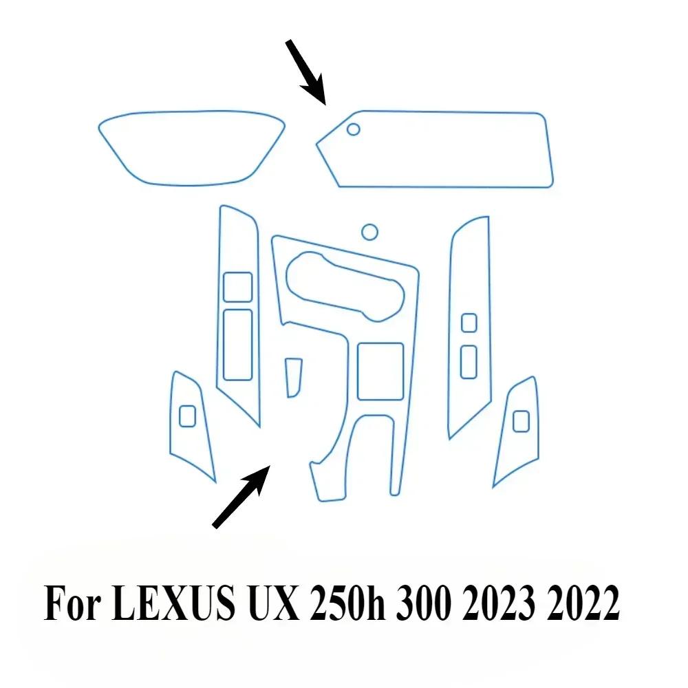 For LEXUS UX 250h 300 2025 2024 2023 Interior Accessories Film Transparent TPU Gear Panel GPS Center Console PPF Protection