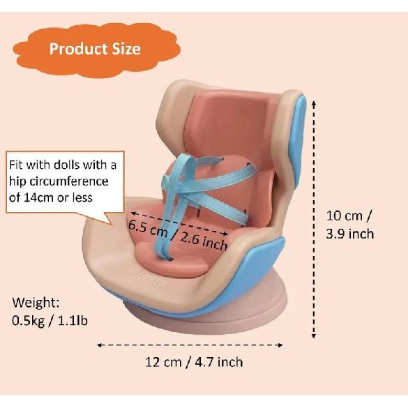 For 17cm Labubu Mini Chair Bjd Doll Room Decoration 2nd Generation Sitting Party Series Doll Sofa Car Mini Safety Seat