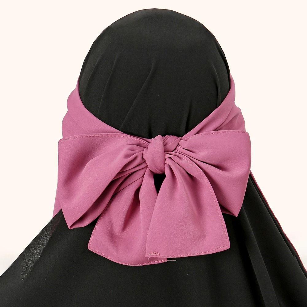 Knytebånd Nida Hodeinnpakningslue Elastisk Islamsk Hodeskjerf Beskjedne Muslimske Kvinners Skjerf Daglig Bruk