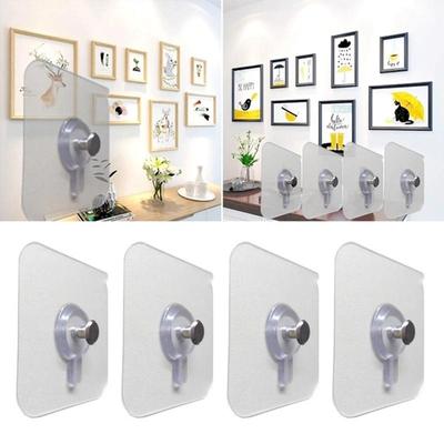 10 Pcs Punch-free Screws Strong Self-adhesive Suction Cup Sucker Wall Hooks Hanger for Kitchen Bathroom Tools