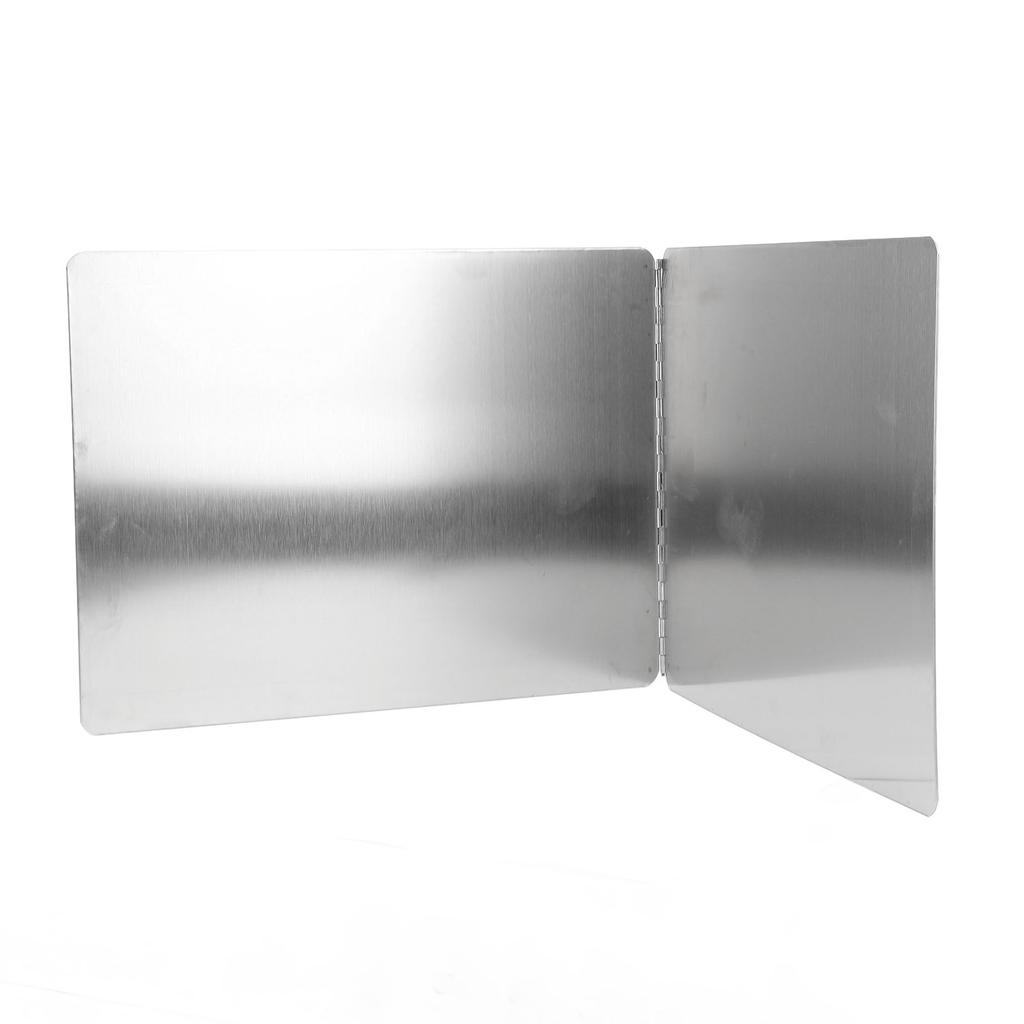 Stove Grease Shield 2 Sided Heat Resistant Anti Stick Coating Stainless Steel Stove Splatter Guard