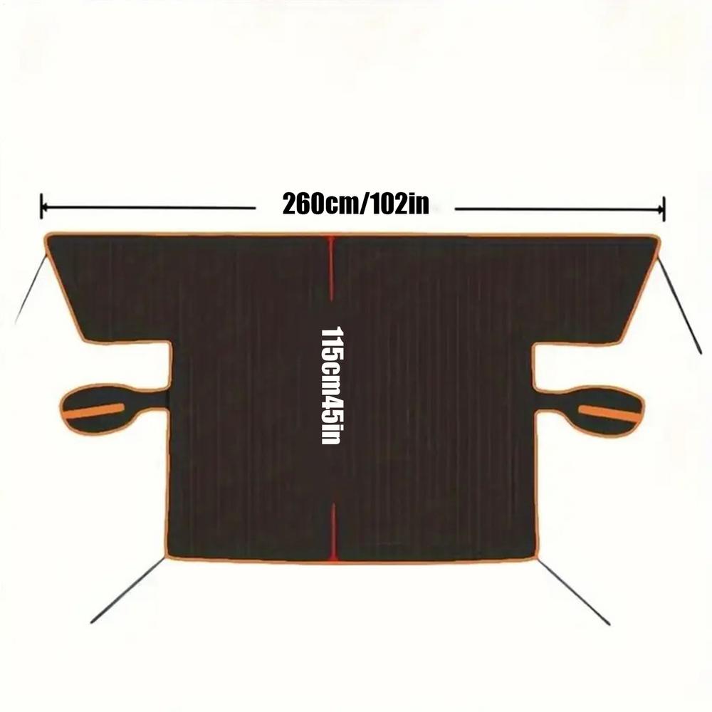 Windshield Cover Car Snow Cover 260*115 Cm Auto Windshield Cover Snow Protector Ice Blocked Front Window Protector Accessories