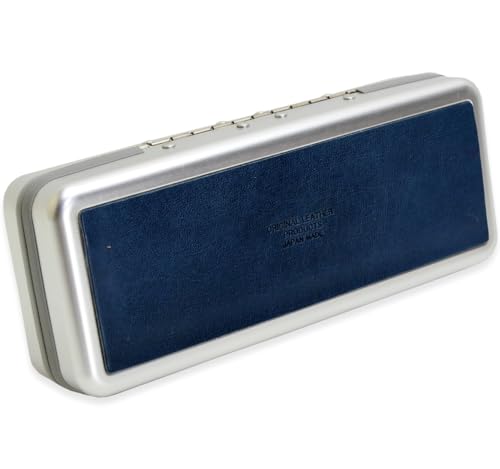 

Stylish, large, hard aluminum eyeglass case made with Tochigi leather. Lightweight and durable, perfect for men and women, reading glasses, and sungla