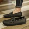 Leather Mens Loafers Leisure Walk Male Casual Shoes Moccasins Breathable Sneakers Men Driving Shoes Comfort Boat Flats