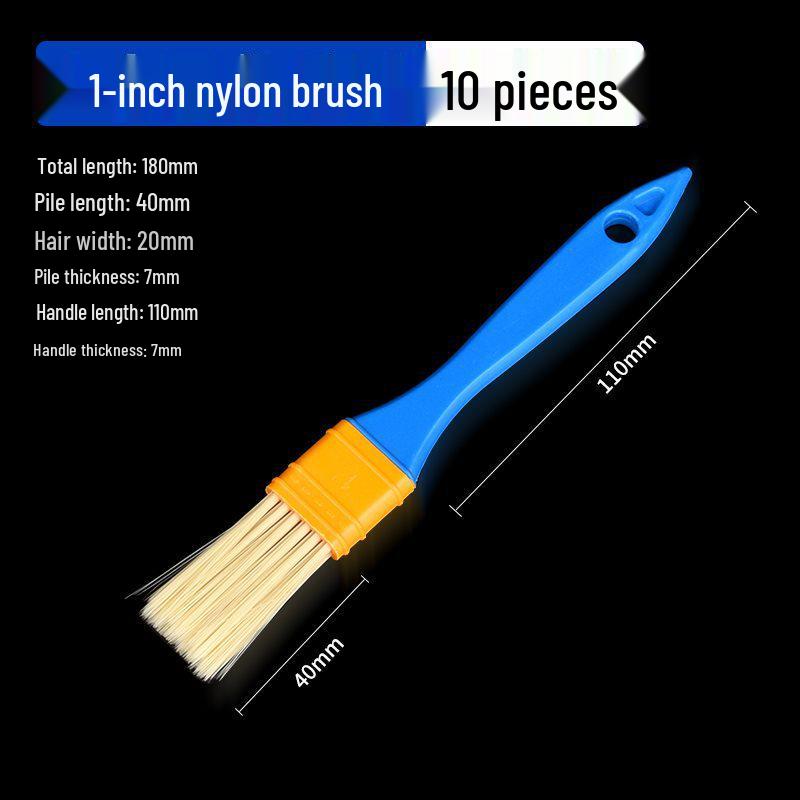 Nylon Bristle Brush for Painting, Coating, Glue, and Industrial Cleaning