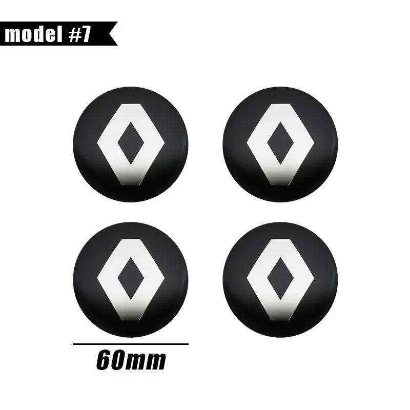 

For Renault 2026 New Hub Caps For Renault Megane 2 Duster Logan Captur Clio 4 4Pcs 56mm 60mm 65mm Car Styling Wheel Center Hub C