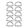 10 PCS 316 Stainless Steel D Ring Seamless Welded Hardware D Buckle Ring Surfboard Kayak Accessories 6mm 30x27x6mm