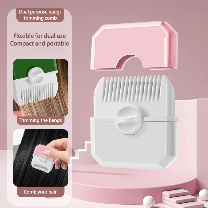 

Расческа 2 в 1 для стрижки и укладки детских волос, для подравнивания челки и секущихся кончиков, триммер для челки, ручная портативная детская машинка для стрижки волос