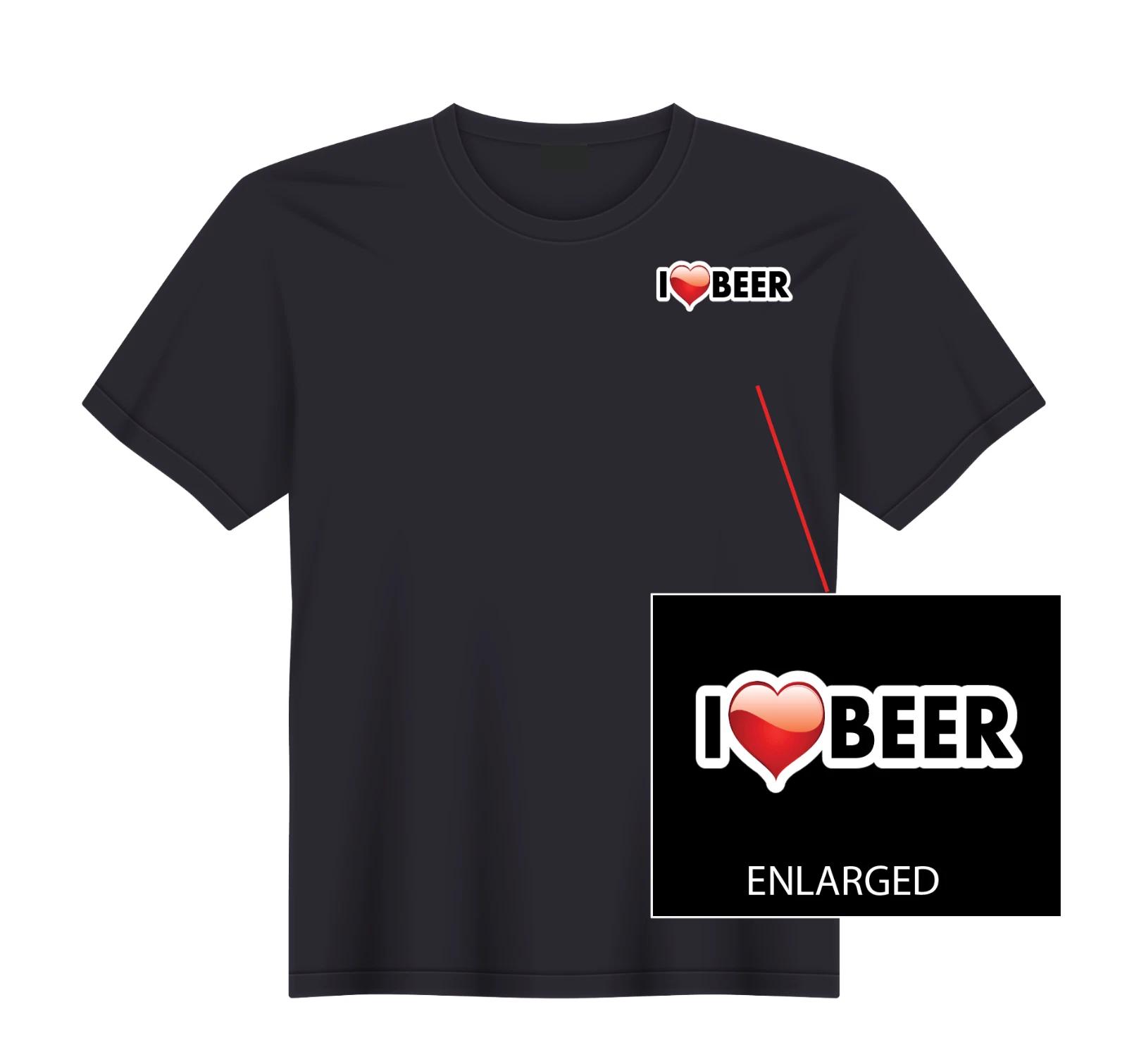 I Love Heart Beer Alcohol Brewed T-Shirt NEW S, M, L, XL L