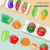 Kids' Pretend Play Kitchen Set: Veggies, Fruits, Burger & Fries