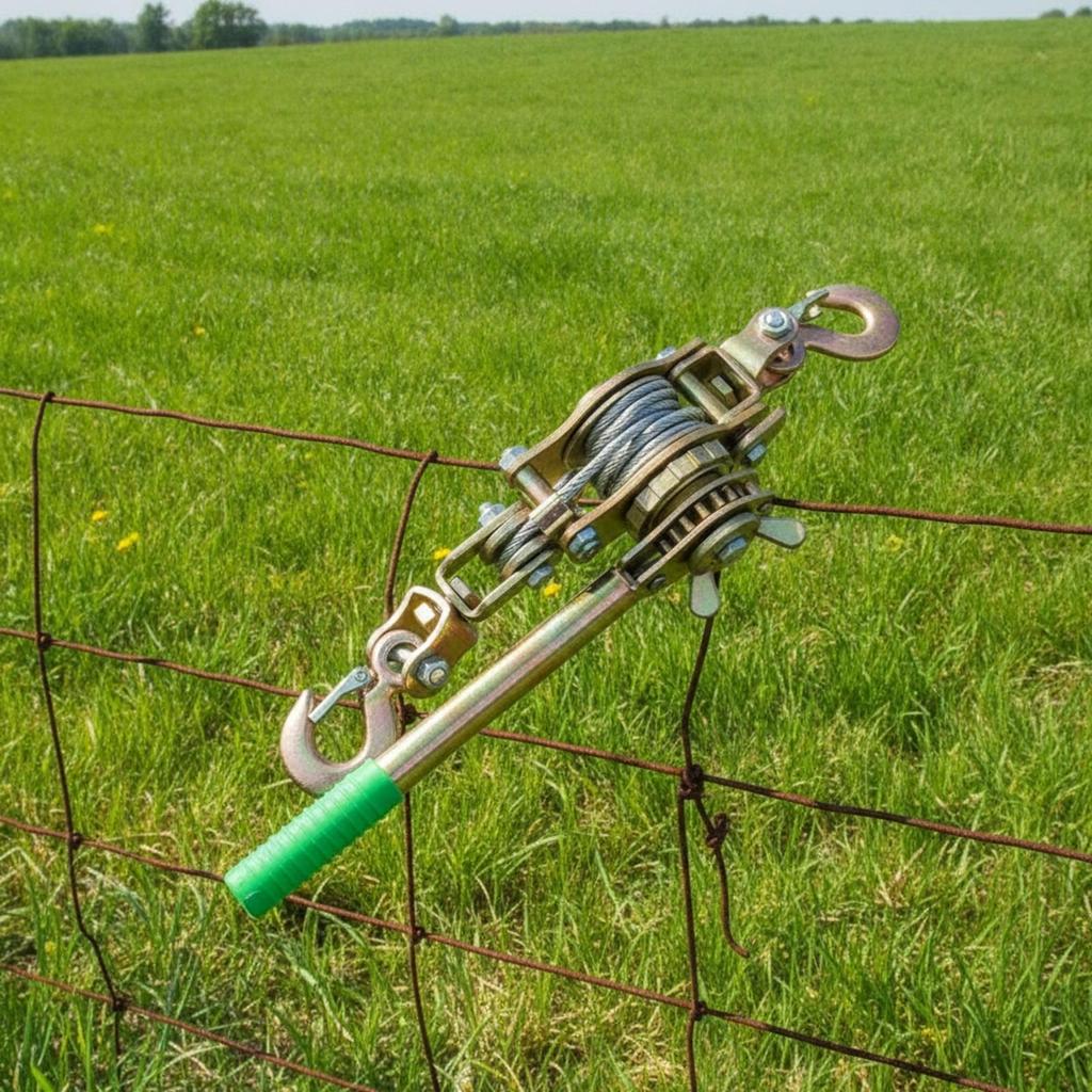Manual Double-Hook Wire-Rope Tensioner Easy to Operate Come Along Winch Portable