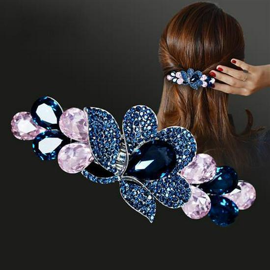 Rhinestone Hairpin Headdress: Women's Spring Clip for Updo & Hair Accessories