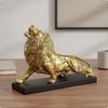Statua di Leone Idea Regalo Statuetta in Resina Ornamento da Tavolo per Ufficio