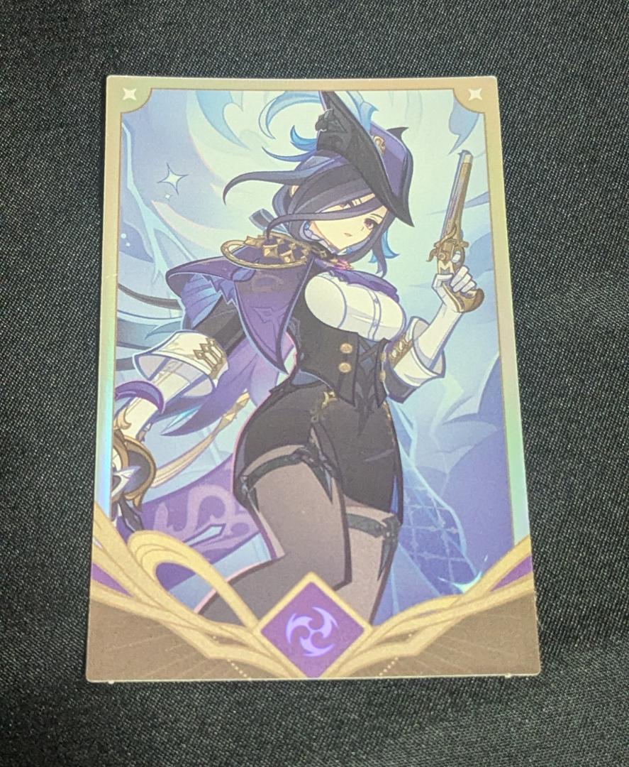 

[USED] Chlorinde Genshin Impact Seven Sacred Summon Random Photo Card Genshin Impact Cafe