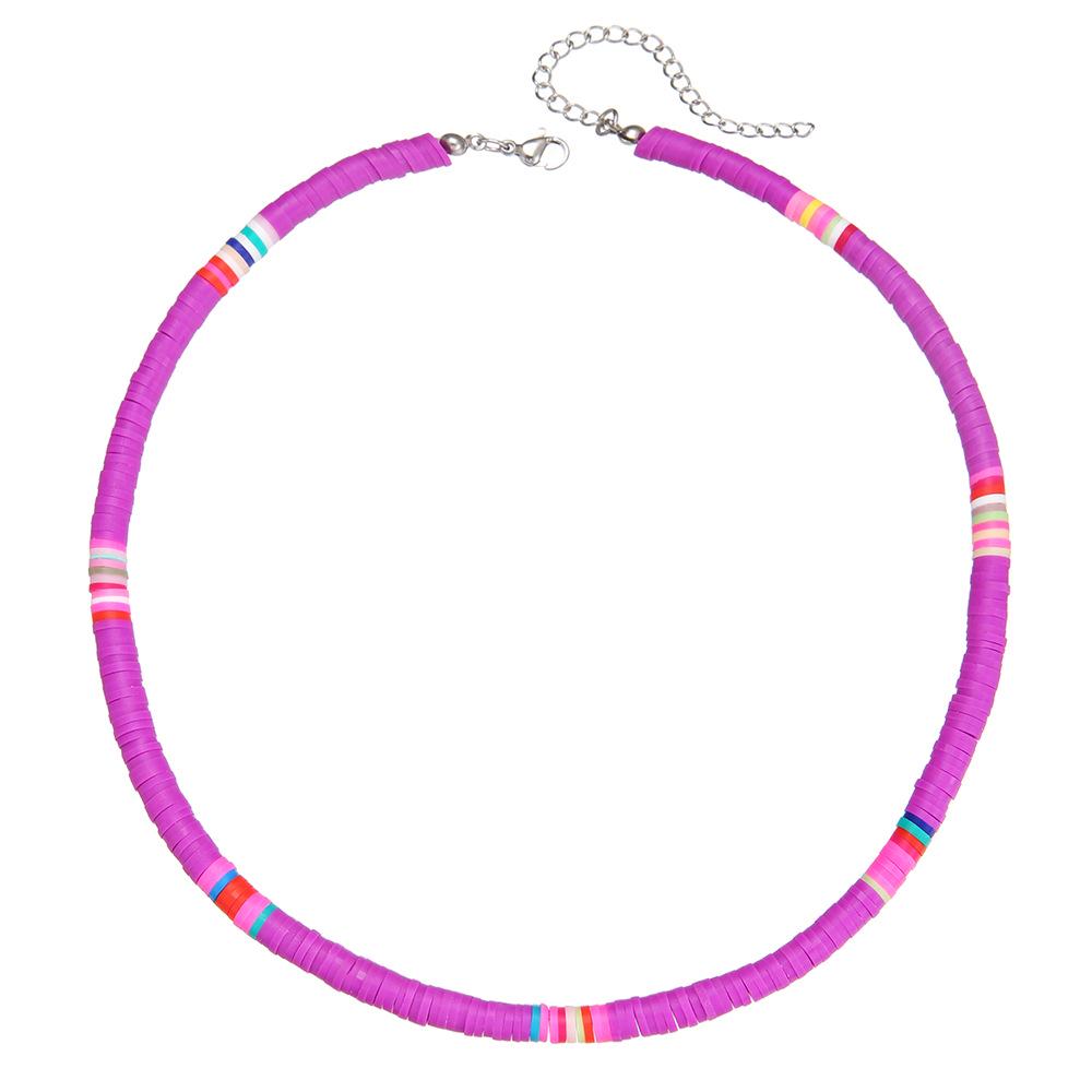 Håndlaget Fargerikt Perlekjede - Europeisk og Amerikansk Sommer Strandstil Kragekjede Choker for Kvinner.