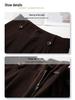 Women's Coffee-Colored High-Waist Straight-Leg Pants: Slimming, Petite Fit, Wide-Leg, Perfect for Spring/Summer 2026.