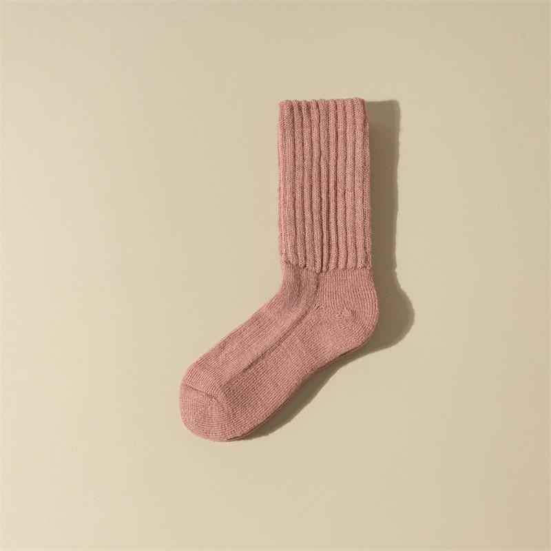 Womens Thick Wool Blend Socks With Fleece Lining Warm Winter Mid-Calf Comfort Fit Seniors