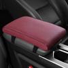 The New Skin-friendly Cowhide Material Leather Memory Cotton To Increase the Car Armrest Box Mat Advanced Texture Universal