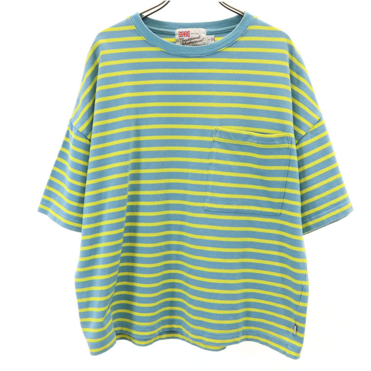 

Traditional Weatherwear Сделано в Японии Футболка с коротким рукавом с полосатым узором Женская Б/У