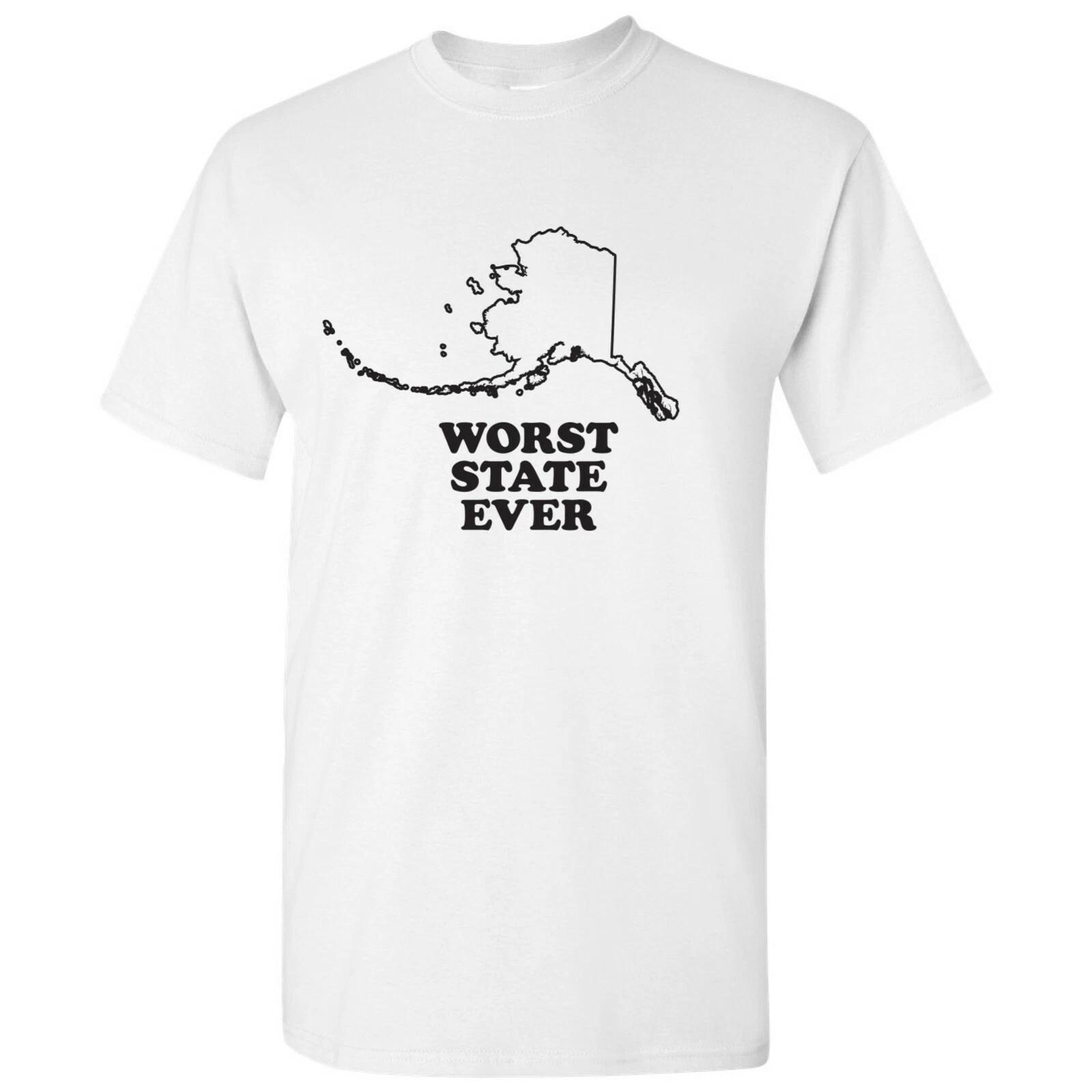 Alaska Worst State Ever - Hometown Pride SPORTS Team T-Shirt - White 2XL