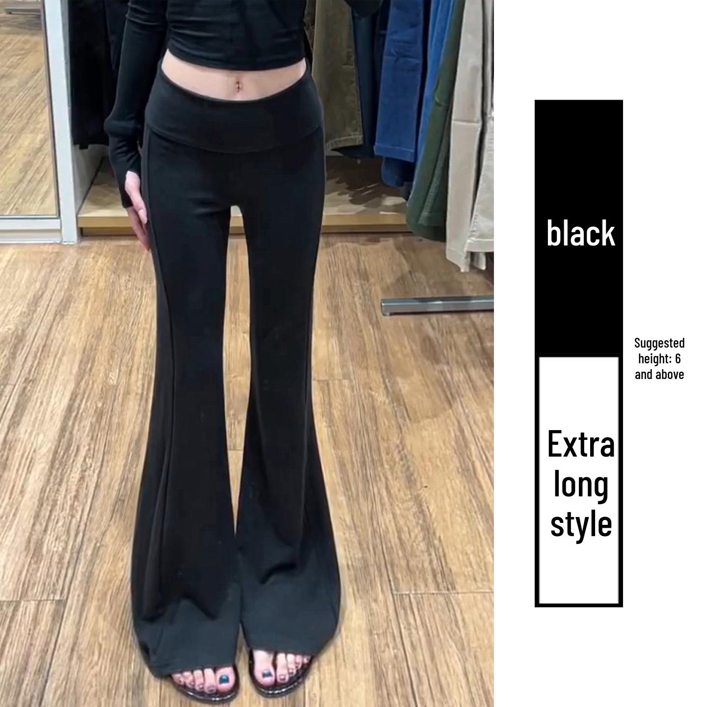 

Women s High-Waisted Light Gray Lambswool Micro-Flare Sweatpants for Autumn/Winter 2025 - Slimming Plus Velvet Bell-Bottom Sports Pants Small