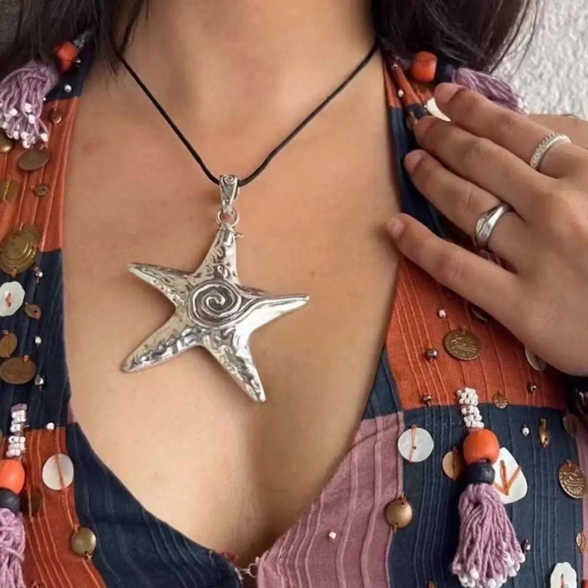 

Пляж Большой Раковина Неправильной Формы Каменные Бусины Длинная Кисточка Ожерелье Многослойный Цирконовый Подвеска Преувеличенный Летний На шею Циркон Оптом