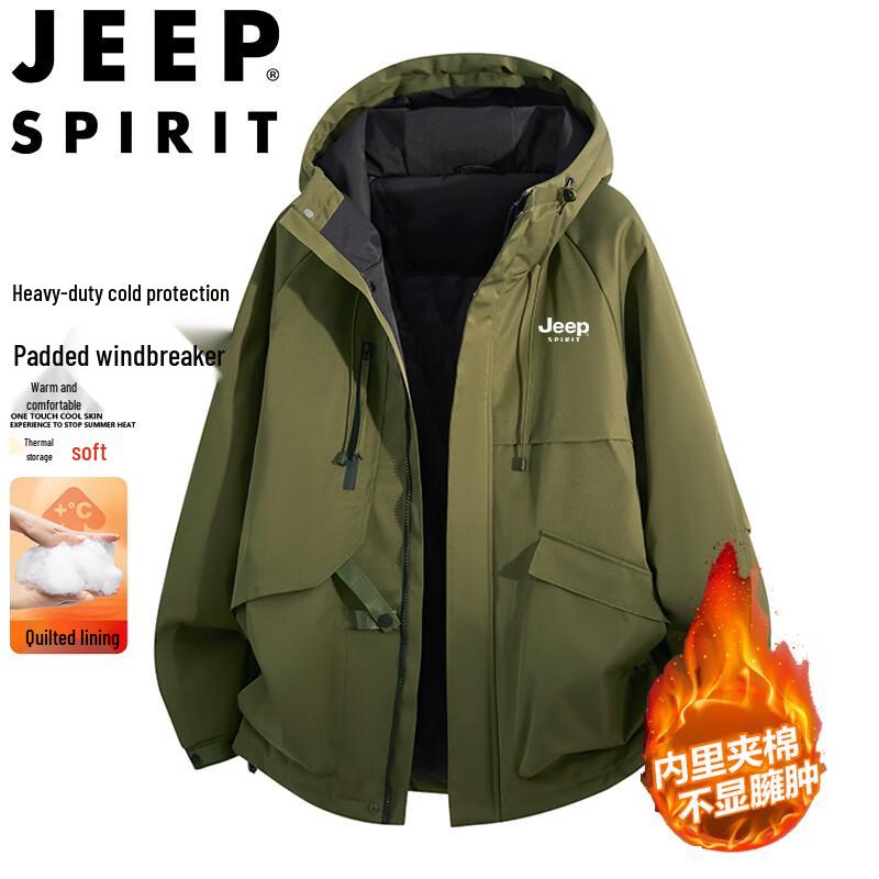 JEEP SPIRIT Men's Winter Hooded Padded Jacket