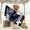Mbappé Customize Text Beach Towel Super Soft Microfiber Quickdry Fabric Suitable for Swimming Gym Camping Yoga Vacation