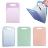 1PCS 13 Pocket File Folders Portable A4 Letter Size Macaron Color Accordian Document Organizer For Classroom Office Home Storage