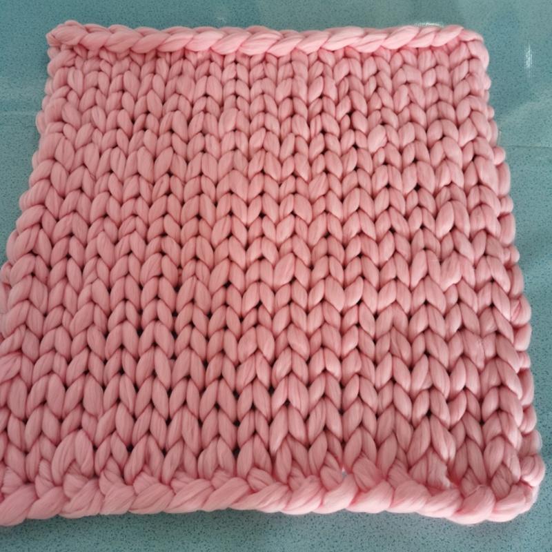 Large Soft Chunky Knitted Thick Wool Blanket With Versatile Colors For Cozy Comfort