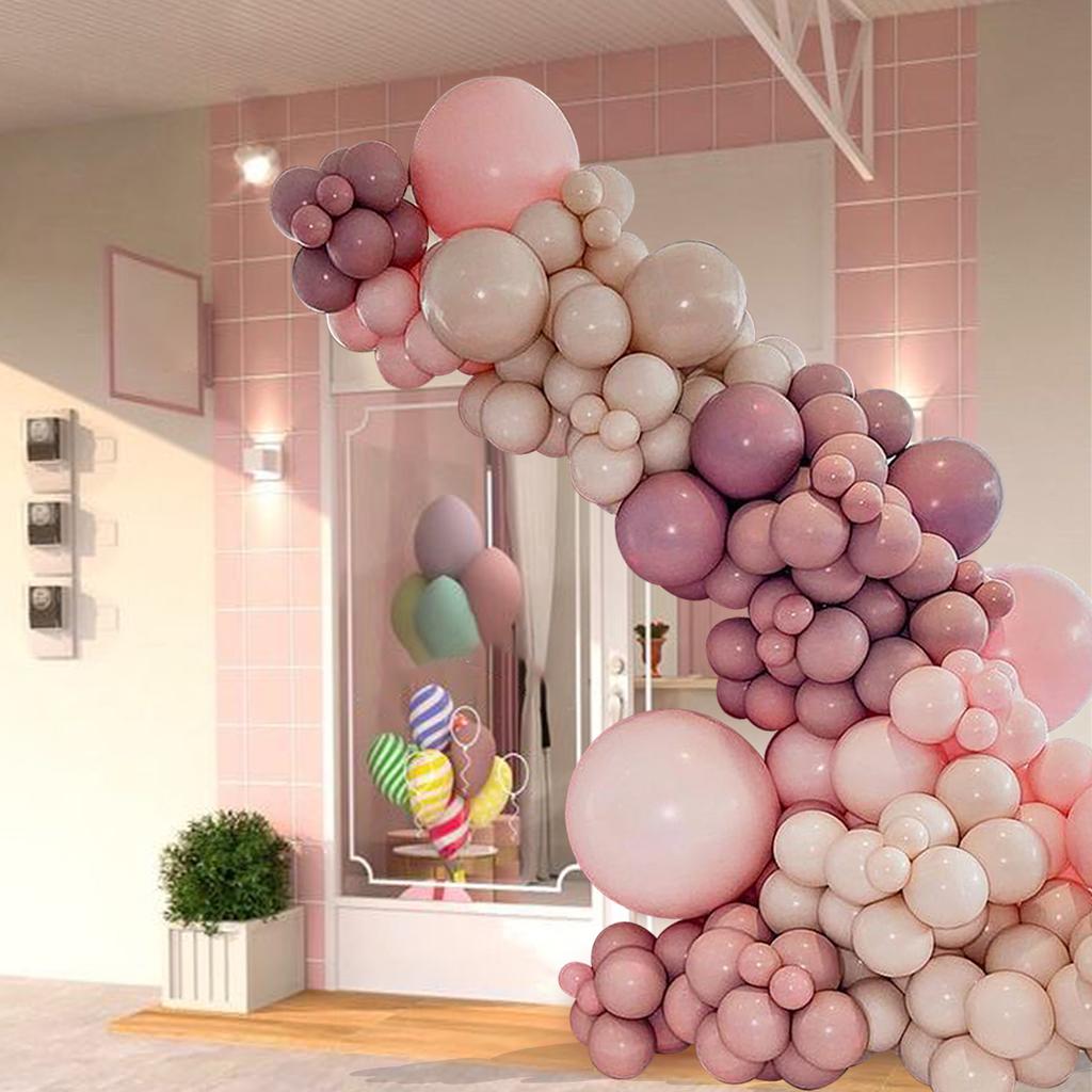 Macaron Pink  Orange Balloons Garland Arch Kit 3D Gold Hollow Butterfly For Birthday Gender Reveal Party Decoration 2024