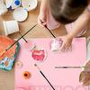 Multifunctional DIY Silicone Painting Mat Palette Kids Graffiti Drawing Board Oil Painting Board Clay Mat With Cup Paint Holder