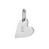 CARLIDANA 3PCS Best-Selling Silver Color Letter Alphabet Heart-Shaped Pendant Charm Necklace Earrings DIY Accessories Jewelry