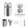 24 Stück 3/4 X 1 Zoll Schildhalter Abstandsschrauben Wandabstandshalter Schrauben Montage Hardware Werbung Glas Acryl Abstandshalter S