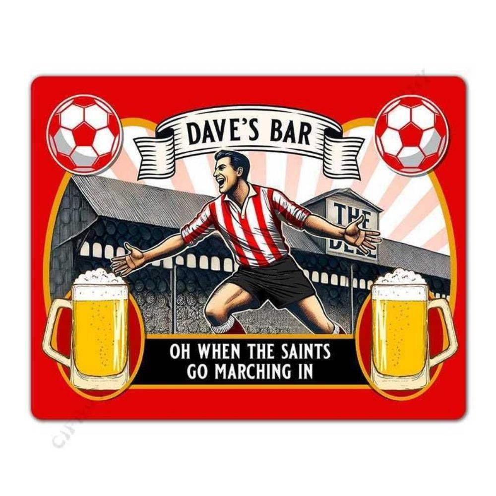 Beer poster on the wall, metal plaque 20x30cm