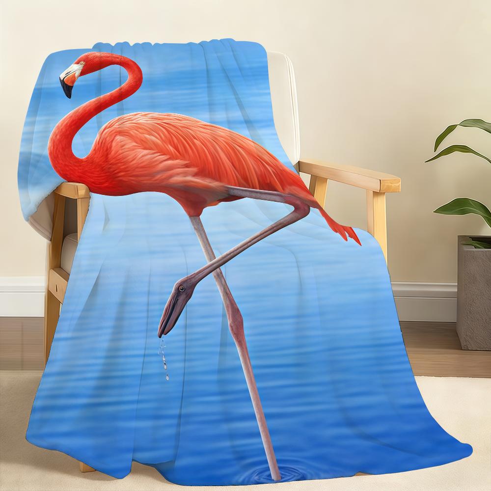 Flamingo Blanket Soft Throw Blanket for Home Bedroom Bed Sofa Picnic Travel Office Rest Cover Blanket Gift
