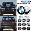 Emblemas de porta-malas traseiro 82mm 74mm Emblema logo do capô dianteiro porta-malas Edição 50º Aniversário para bmw F10 F20 E46 E43 E63 E64 E90 E94 X5 X6