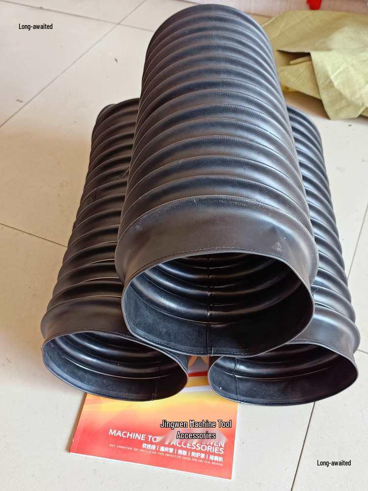 High-Temperature Resistant Telescopic Dust & Oil Proof Lead Screw Protective Cover Zipper Stitching 10