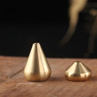 1 Porte-encens en cuivre pur utilisé pour les bâtonnets d'encens, les spirales, les flacons, porte-encens en cuivre en forme de gourde