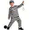 Costum Multifuncțional din Poliester pentru Copii, de Prizonier, cu Numere, Halloween, Joc de Rol, Accesorii pentru Fotografie