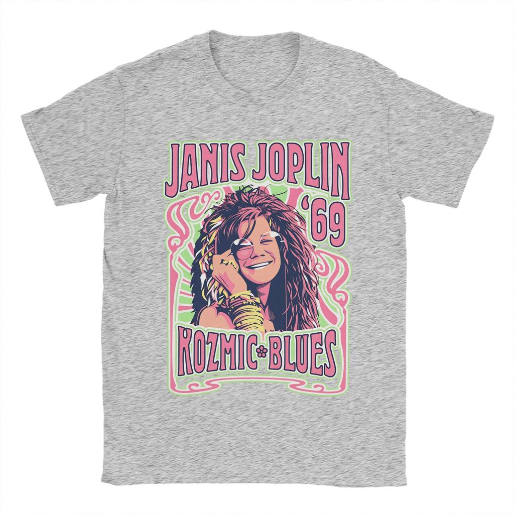 Summer Janis Joplin Live In Concert Fashion TShirts  Cotton Tee Shirt for Couple Y2K Classic Plus Size Short Sleeve Top Tees