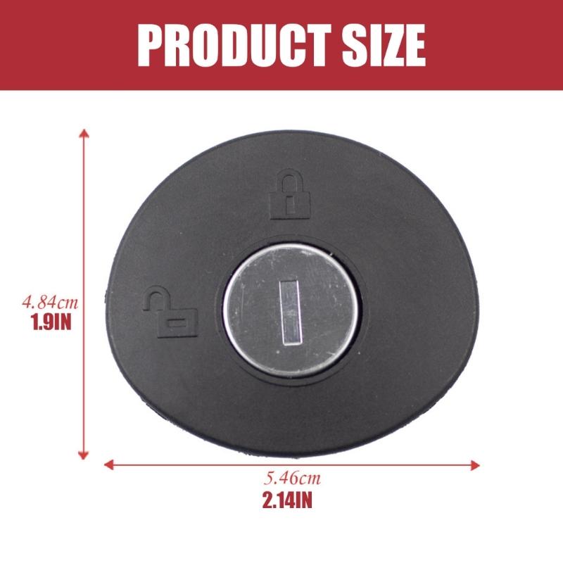 Direct Fit Replacement Plastic Gas Tanks Cover 8U5Z9C268B High Security Locking Fuels Door Caps Easy To Use for Vehicle